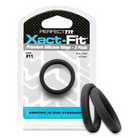 Perfect Fit Xact-fit #10 2 Pk Black - 11 - Cock Ring