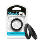 Perfect Fit Xact-fit #10 2 Pk Black - 14 - Cock Ring