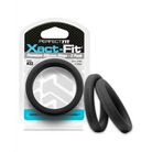 Perfect Fit Xact-fit #10 2 Pk Black - 22 - Cock Ring