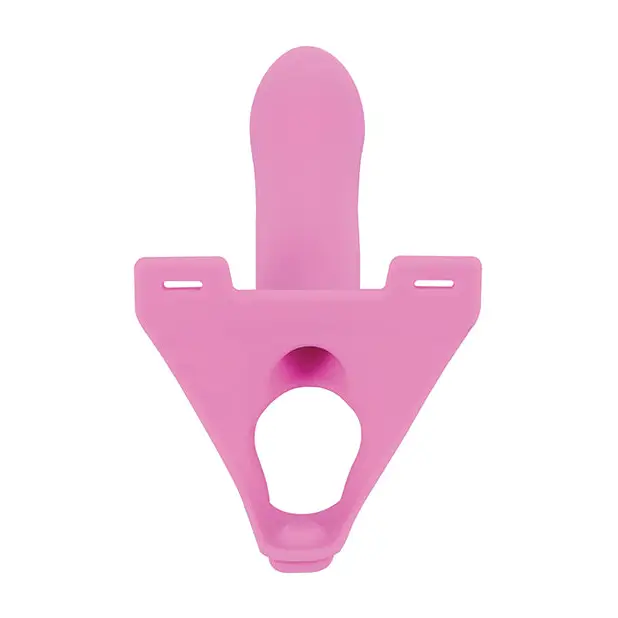 Pink plastic bottle opener with hole from the Perfect Fit Zoro Strap On W/case set