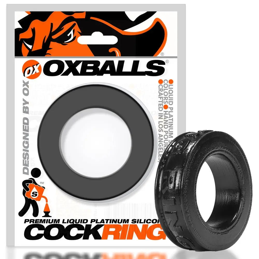 Pig-ring Comfort Cockring Blk Oxballs - Sextoys for Couples