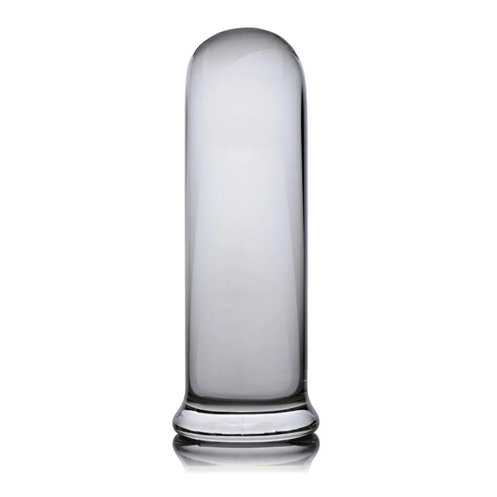 Elongated glass dome with rounded top and flared base for Pillar Large Cylinder Plug