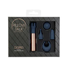 Pillow Talk Secrets Desires 6-Piece Silicone Mini Massager Set Navy - Vibrators and Massagers