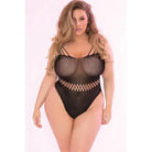 Rene Rofe Bodysuit One Size Fits Most (Queen) / Black Pink Lipstick 'All Access Pass' Bodysuit by Rene Rofe at the Haus of Shag