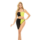 Pink Lipstick Block You Out Bandeau & Bottom - Yellow / One Size Fits Most - Two Piece Outfit