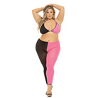 Pink Lipstick Block You Out Bra & Legging - Pink / One Size Fits Most (Queen) - Two Piece Outfit