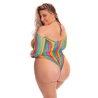 Rene Rofe Dress Pink Lipstick 'More Color' Long Sleeve Rainbow Bodysuit by Rene Rofe at the Haus of Shag