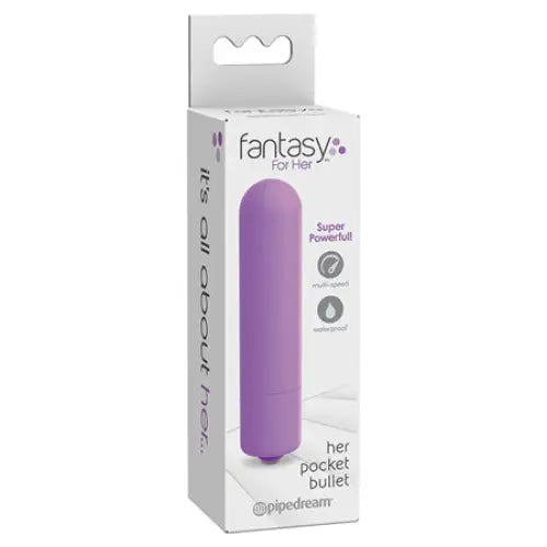 Pipedream Fantasy For Her Her Pocket Bullet Multi-Speed Vibrator Purple - Bullet Vibrator