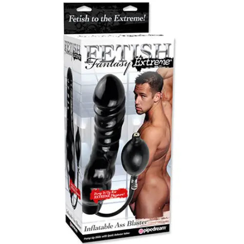 Pipedream Fetish Fantasy Extreme Inflatable Ass Blaster 11’ in Black for intense pleasure