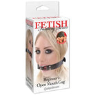 Pipedream Fetish Fantasy Series Adjustable Beginner’s Open Mouth Gag Black - Ball Gag