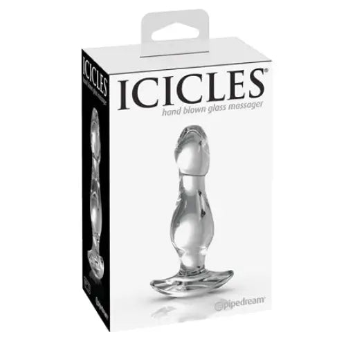 Pipedream Icicles No. 72 Glass Anal Plug - Clear - Butt Plug