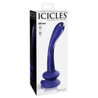 Pipedream Icicles No. 89 Curved Glass G-Spot Massager With Suction Cup Blue - Plain Dildo