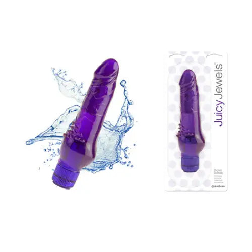 Pipedream Juicy Jewels Orchid Ecstasy Flexible Realistic Vibrator Purple - Realistic Dildo