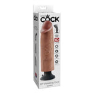 Pipedream King Cock 10 in. Vibrating Cock Poseable Dildo With Suction Cup Tan - Realistic Dildo