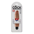 Pipedream King Cock 6 in. Vibrating Stiffy Realistic Dildo Tan - Realistic Dildo