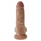 Pipedream King Cock 6 in. Cock With Balls Realistic Suction Cup Dildo Brown - Chocolate / 6’’ - Realistic Dildo