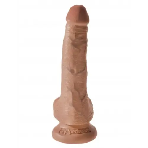 Pipedream King Cock 6 in. Cock With Balls Realistic Suction Cup Dildo Brown - Chocolate / 6’’ - Realistic Dildo