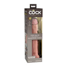 Pipedream King Cock Elite 10 in. Dual Density Silicone Cock Realistic Dildo With Suction Cup Beige - Realistic Dildo