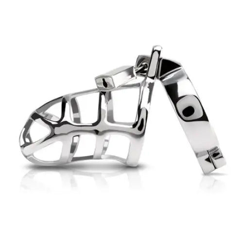 Pipedream Metal Worx Locking Chastity Cock Cage - Cock Cage