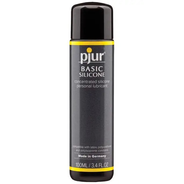 pjur BASIC SILICONE Lubricant (100ml) and pyr basic deod spray displayed together