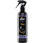 Black spray bottle of Pjur Cult Ultra Shine latex and rubber shine product, 250ml