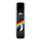 Pjur Original Rainbow Edition Silicone Personal Lubricant alongside DUI Matt Black Spray Paint