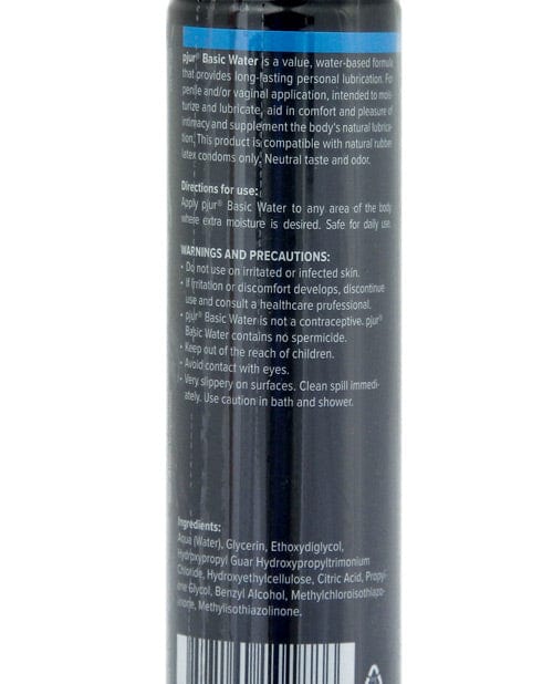 pjur Water Based Lubricant 3.4 oz. pjur BASIC WATER Lubricant (100ml) at the Haus of Shag