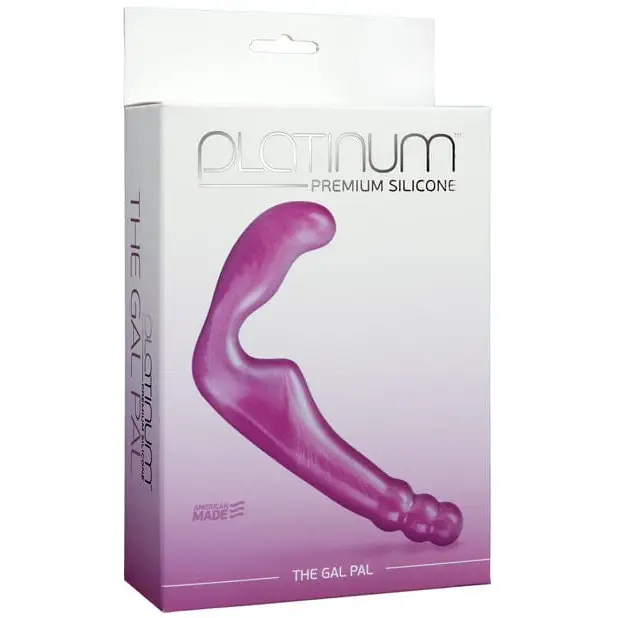 Doc Johnson Strap Ons Platinum Silicone The Gal Pal - Purple at the Haus of Shag