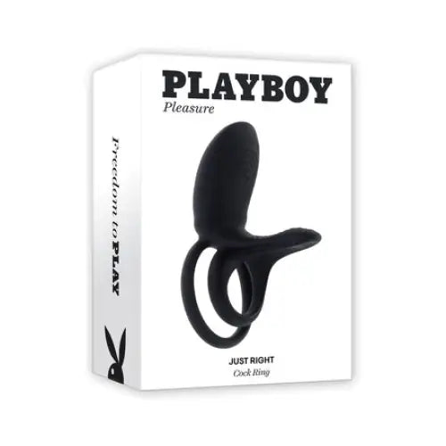 Playboy Just Right Rechargeable Silicone C-Ring - Couples