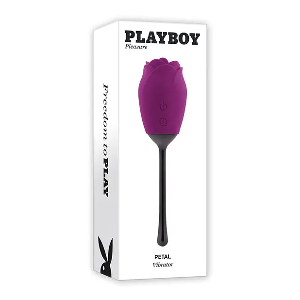 Playboy Petal Rechargeable Silicone Tongue Flicking Vibrator Wild Aster - Fantasy Vibrator