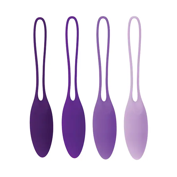 Playboy Put In Work 4-Piece Silicone Kegel Balls Set Acai Ombre - Kegel Balls