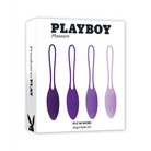 Playboy Put In Work 4-Piece Silicone Kegel Balls Set Acai Ombre - Kegel Balls