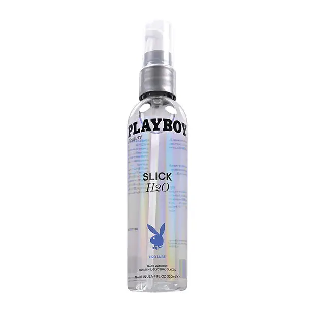 Playboy Slick H2O Water-Based Lubricant 4 oz. - Water Based Lubricant