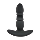 Playboy Trust The Thrust Rechargeable Remote Controlled Thrusting Vibrating Silicone Anal Plug Black - Powered Butt Plug