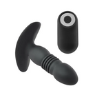 Playboy Trust The Thrust Rechargeable Remote Controlled Thrusting Vibrating Silicone Anal Plug Black - Powered Butt Plug