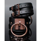 Coquette Wrist Cuffs Black Pleasure Collection Adjustable Handcuffs by Coquette at the Haus of Shag