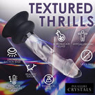 Pleasure Crystals 5.6 in. Glass Dildo with Silicone Base - 5.6 Inch - Realistic Dildo