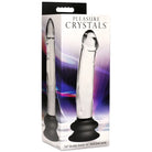 Pleasure Crystals 7.6 in. Glass Dildo with Silicone Base - 7.6’’ - Realistic Dildo