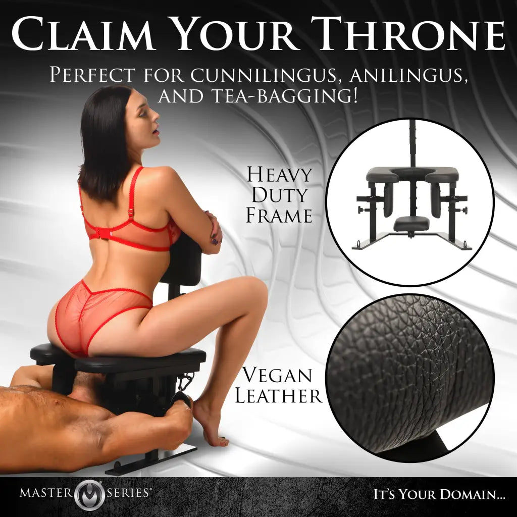 Pleasure Throne Oral Sex Chair - Dungeon Furniture