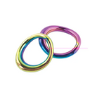 Plesur 1-3/4’’ Metal Cock Ring - Rainbow - Cock Ring