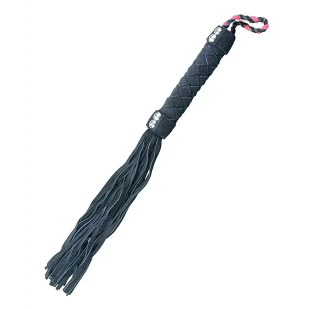 Ple’sur 15.5 in. Leather Flogger - Black - Flogger