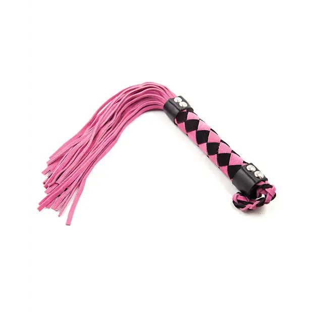 Ple’sur 15.5 in. Leather Flogger - Pink - Flogger