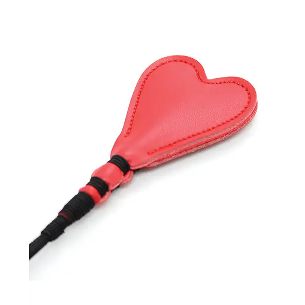 Plesur 26’’ Heart Pvc Crop - Black/red - Crops