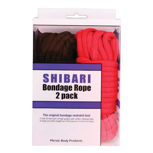 The original rope pack of Plesur Cotton Shibari Bondage Rope 2 Pack displayed