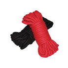 Plesur Cotton Shibari Bondage Rope 2 Pack - red and black rope with black handle