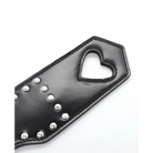 Plesur Cut-out Heart W/studs Paddle - Black - Paddle