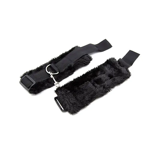 Plesur Fuzzy Bedroom Bondage Kit - Black - Bondage Kit