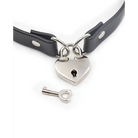 Ple’sur PVC Collar With Heart Lock & Key - Collar