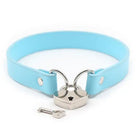 Ple’sur PVC Collar With Heart Lock & Key Aqua Bag Packaging - Collar