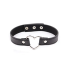 Plesur Pvc Heart Connector Choker - Black - Collar